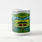 Iers-thema Schilderachtig Landschap Gepersonalisee Koffiemok (Center)
