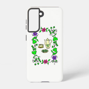 Iers thema Tea Set Samsung Galaxy Hoesje
