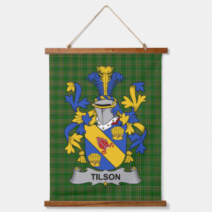 Iers Tilson Wapen Familie Crest Hangend Wandkleed