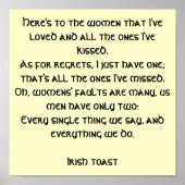 Iers Toast Poster (Voorkant)