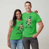 Iers tot op het bot dabbing skelet leprechaun t-shirt (Unisex)