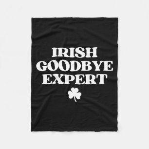 Iers tot-zie-expert T-shirt grappige St. Patrick's Fleece Deken