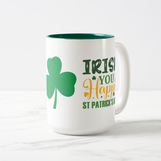Iers u een vrolijke St. Patricks dag Mok (Voorkant rechts)