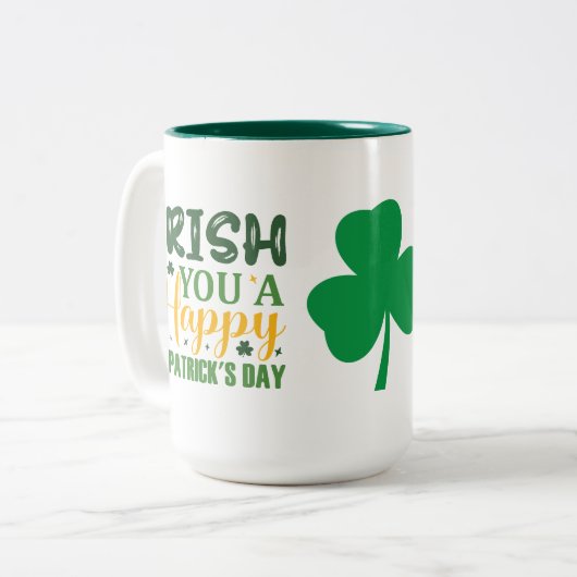 Iers u een vrolijke St. Patricks dag Mok (Voorkant links)