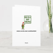 Iers u gelukkige Kerstmis Feestdagen Kaart (Achterkant)