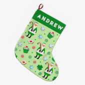 Iers vakantiegeschenk grote kerstsok (Voorkant (Hangend))