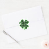Iers Vandaag Naughty Vanavond St. Patrick's Day Ronde Sticker (Envelop)