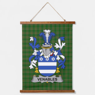 Iers Venables Wapenschild Familie Crest Hangend Wandkleed