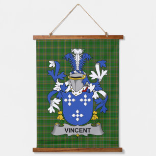 Iers Vincent Wapen Familie Crest Hangend Wandkleed