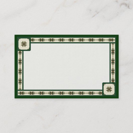 Iers  Visitekaartje (Voorkant)