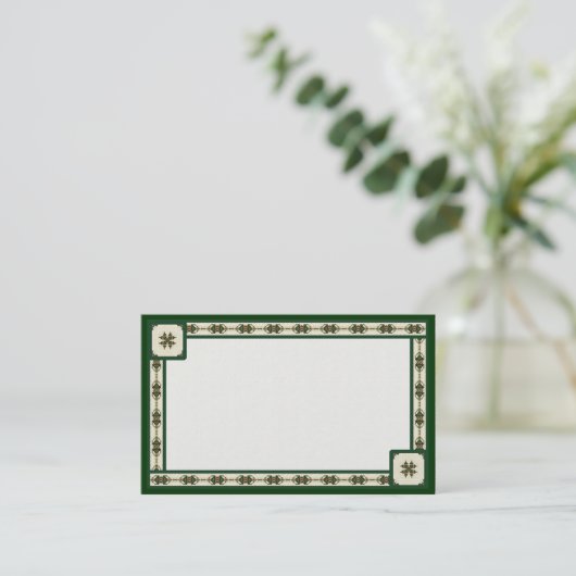 Iers  Visitekaartje (Staand voorkant)