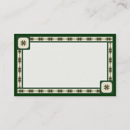 Iers Visitekaartje (Achterkant)