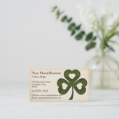 Iers Visitekaartje : Drie verwarmde Shamrock D1 (Staand voorkant)