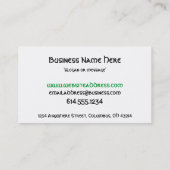 Iers Visitekaartje : Ierse klaver en wijnstokken D (Achterkant)