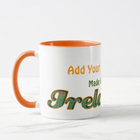 Iers vlaglabel personaliseer het! mok (Links)