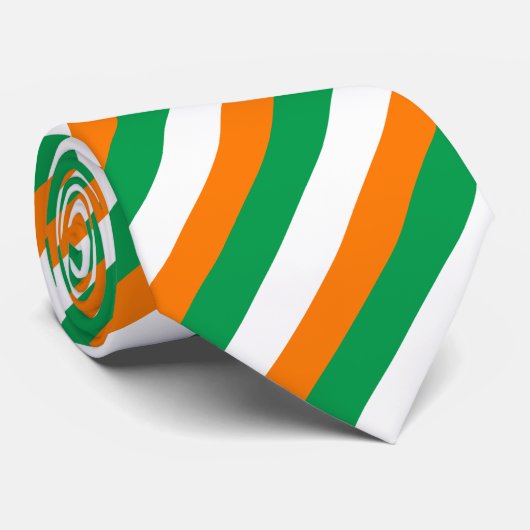Iers vlagpatroon Stropdas (Opgerold)