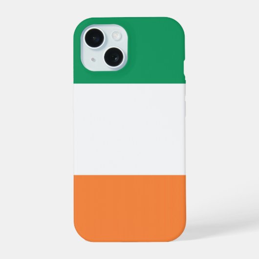 Iers vlagschrift iPhone 15 case (Achterkant)