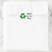 Iers voor de dag ☘️🍻 ronde sticker (Tas)