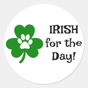 Iers voor de dag ☘️🍻 ronde sticker