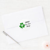 Iers voor de dag ☘️🍻 ronde sticker (Envelop)