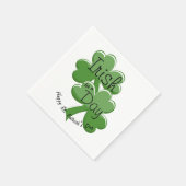 Iers voor een dag gelukkig St. Patrick's Day Servet (Hoek)