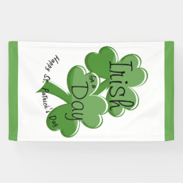 Iers voor een dag Gelukkige St. Patrick's Dag Vier Spandoek