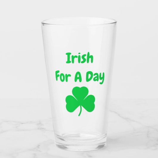 Iers voor een dag glas (Voorkant)