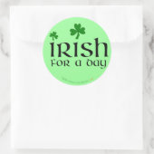 Iers voor een Dag Green Shamrock Stickers (Tas)