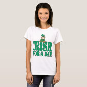 Iers voor een dag Leprechaun T-shirt (Voorkant volledig)
