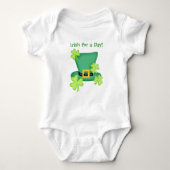 Iers voor een dag St. Patrick's Day Shamrock Romper (Voorkant)