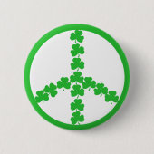 Iers vredesshamrock ronde button 5,7 cm (Voorkant)