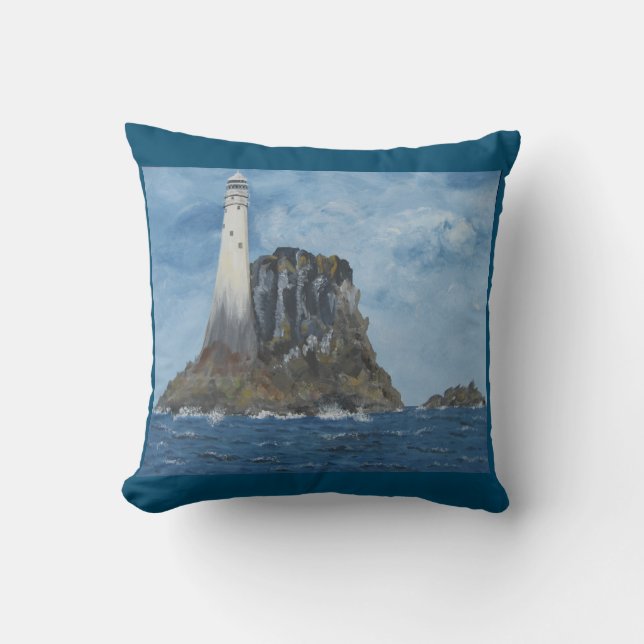 Iers vuurtoren Fastnet, County Cork, Ierland Kussen (Voorkant)