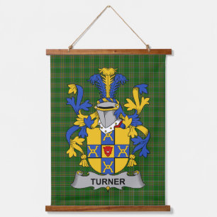 Iers Wapen Turner Familie Crest Hangend Wandkleed