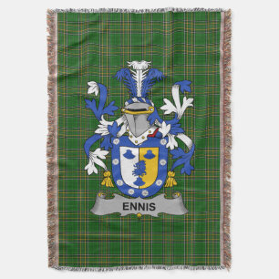 Iers Wapen van Ennis Familiewapen Ierland Deken