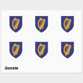 Iers wapenschild ronde sticker (Vel)