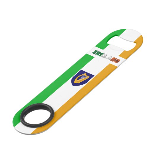 Iers wapenschild speed flessenopener (Achterkant Gekanteld)