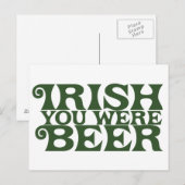 Iers was bier briefkaart (Voorkant / Achterkant)