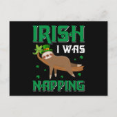 Iers was de Naping Sloth St Patricks Day Briefkaart (Voorkant)