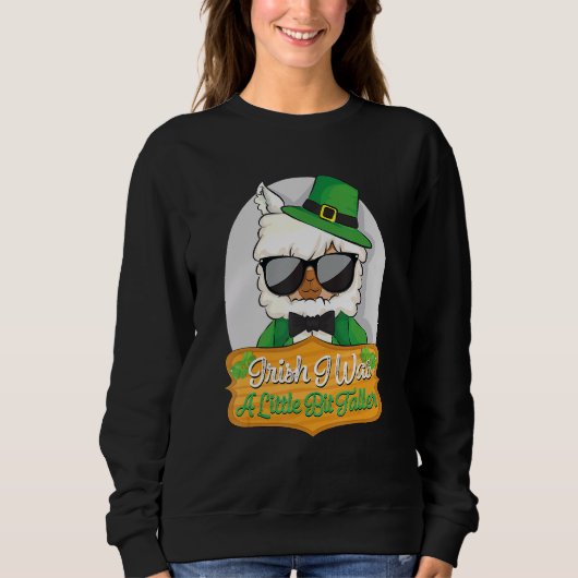 Iers was een beetje groter dan Llama St Patrick's Trui (Voorkant)