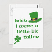 Iers was een beetje langer dan de St Patrick's Day Briefkaart (Voorkant / Achterkant)