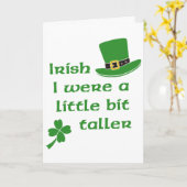 Iers was een beetje langer dan de St Patrick's Day Kaart (Gele Bloem)