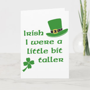 Iers was een beetje langer dan de St Patrick's Day Kaart