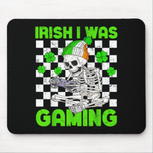 Iers was gamen jongens st patricks dag skelet muismat