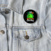Iers Was Ik Bowling Shamrocks Saint Patric Ronde Button 5,7 Cm (In situ)