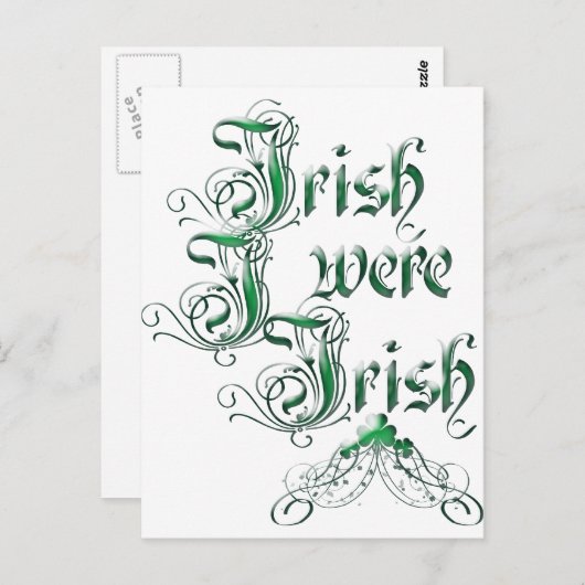 Iers was ik briefkaart (Voorkant / Achterkant)