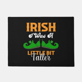 Iers was ik een beetje langer grappig St Patrick's Deurmat