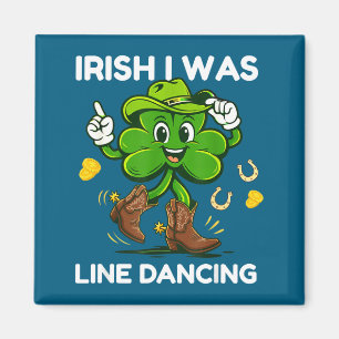 Iers was lijn dansen grappig st patricks dag magneet