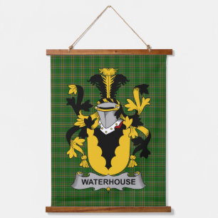 Iers Waterhouse Wapen van Familie Crest Hangend Wandkleed