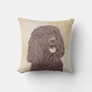 Iers waterspaniel schilderen - Oorspronkelijke hon Buitenkussen