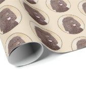 Iers waterspaniel schilderen - Oorspronkelijke hon Cadeaupapier (Rol Hoek)